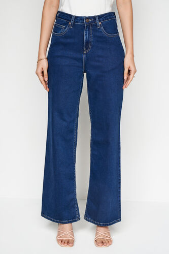 Dark Blue Solid Straight Bottom, Blue, image 1